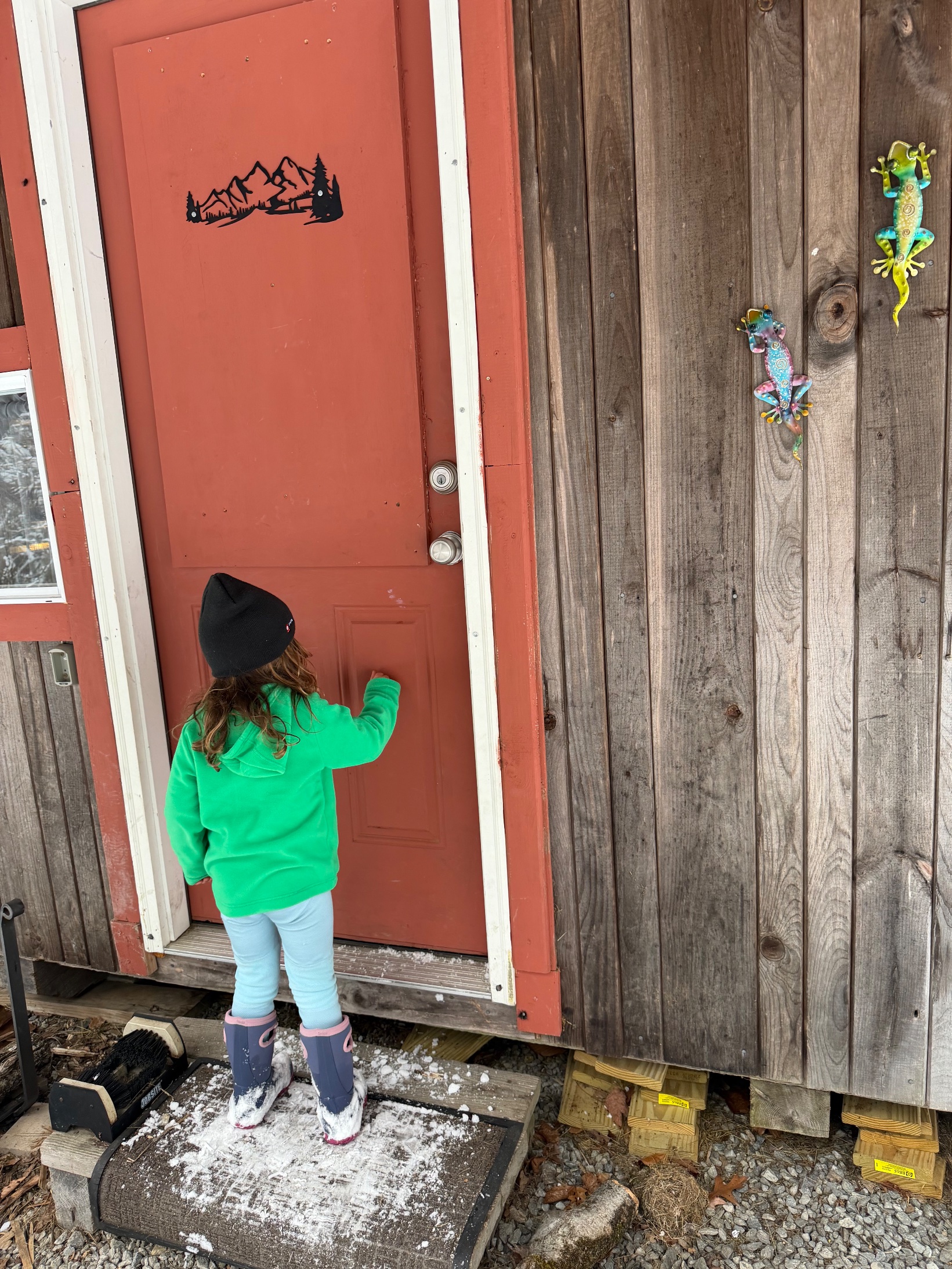 Winter at the camp door