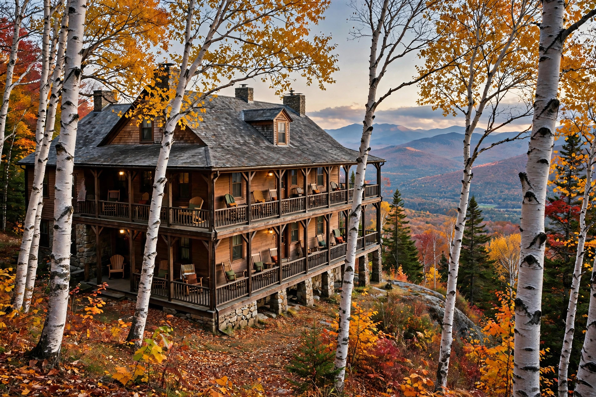A Classic Killington B&B Lodge on Butler Road: The Birch Ridge